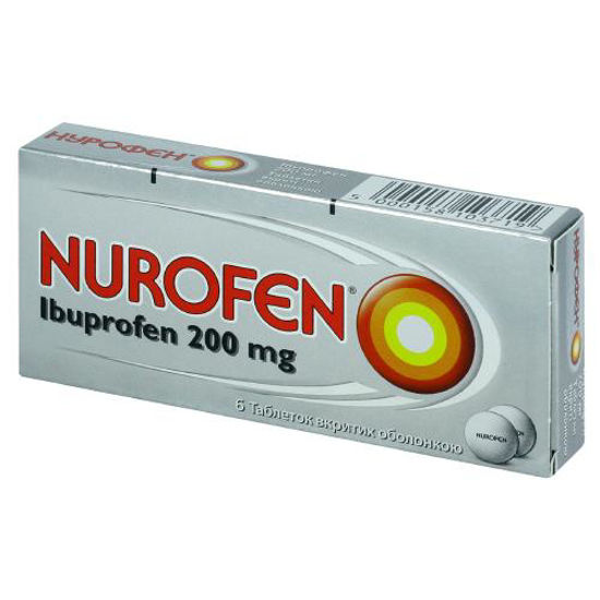 Нурофен таблетки 200 мг №6.